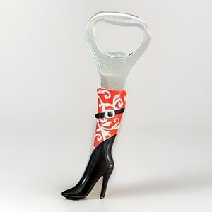 Black & Red COWGIRL METAL Fashion BOOT‎ BOTTLE OPENER WESTERN BEER